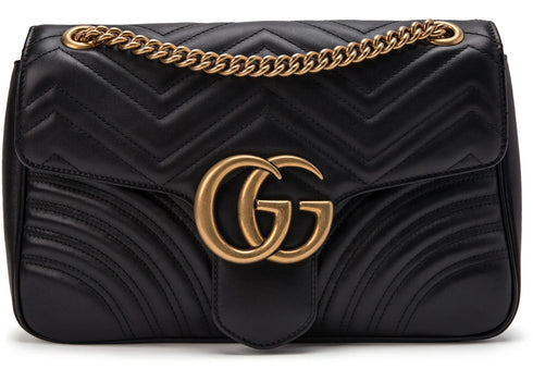 Gucci GG Marmont Shoulder Bag Matelasse Medium Black