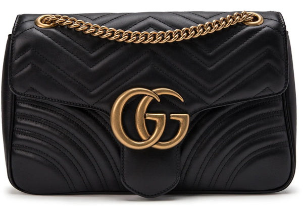 Gucci GG Marmont Shoulder Bag Matelasse Medium Black