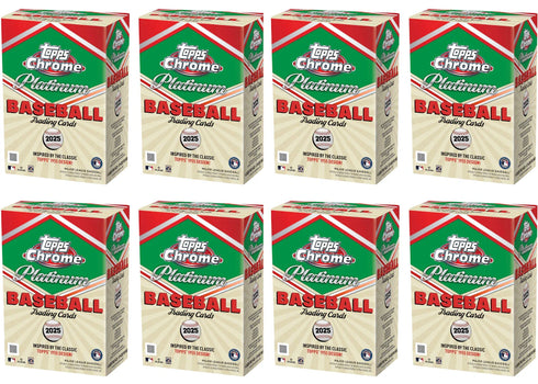 2025 Topps Chrome Platinum Baseball Value Box 8x Lot