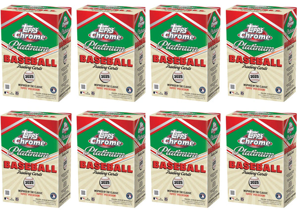 2025 Topps Chrome Platinum Baseball Value Box 8x Lot