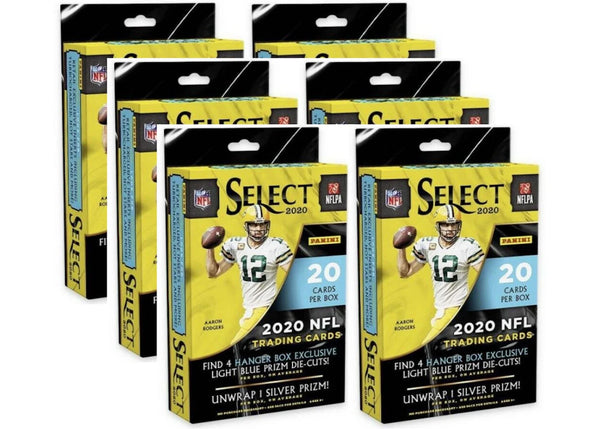 2020 Panini Select Football Hanger Box (Light Blue Die-Cuts) 6x Lot