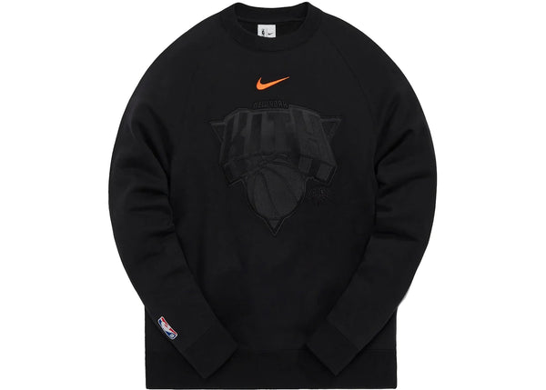 Kith Nike for New York Knicks Fleece Crewneck (FW21) Black