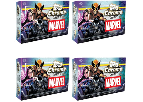 2026 Topps Chrome Marvel Comics Hobby Box 4x Lot