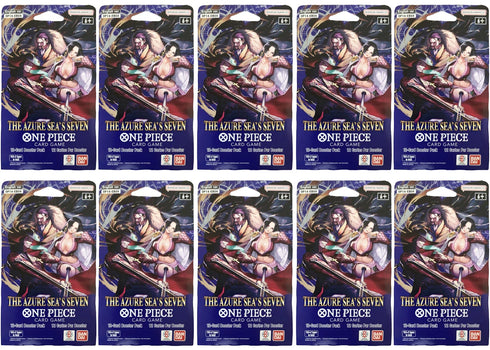 Bandai One Piece The Azure Sea's Seven (OP-14) Sleeved Booster Pack 10x Lot