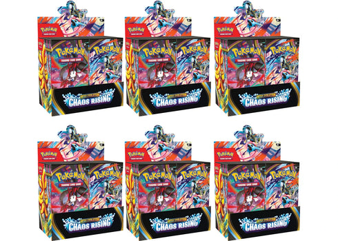 2026 Pokémon Mega Evolution Chaos Rising Booster Box 6x Lot