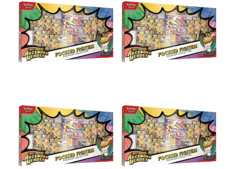 2026 Pokémon Mega Evolution Ascended Heroes Focused Fighters Premium Collection (Sam's Club Exclusive) 4x Lot