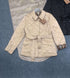 Burberry Belted Diamond-Quilted Jacket