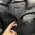 Prada Black Hooded Glossy Quilted Puffer Jacket