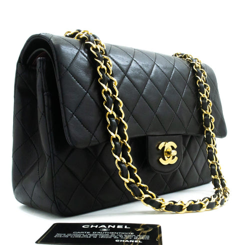 Vintage Classic Double Flap Bag Quilted Lambskin Medium