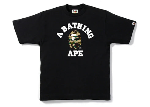 BAPE 1st Camo College Tee Black/Yellow Camo
