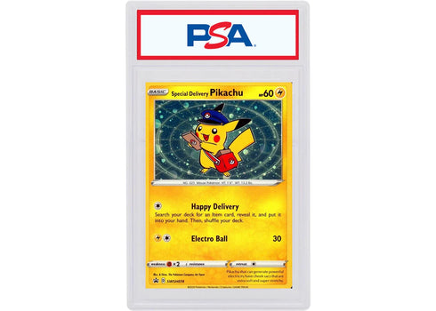 Special Delivery Pikachu 2020 Pokemon TCG Sword & Shield Store Opening Promos (PSA Graded)