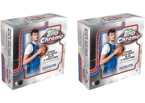 2025-26 Topps Chrome Basketball Mega Box 2x Lot
