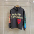 Graffiti Letter Foam Baggy Lucky Me I see Ghosts Graphic Hoodies