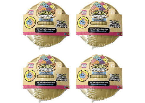 Squishy Bun The Original Mystery Dumpling-Seashell Edition Blind Box 4x Lot