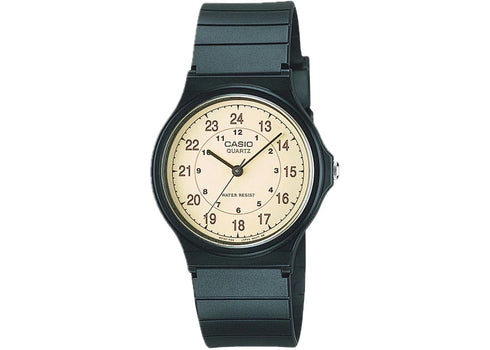 Casio Men's Classic Analog Watch with Gold Dial MQ-24-9B