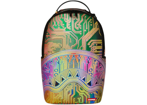 Sprayground Circuit Board Magnetic Grid Backpack Multicolor
