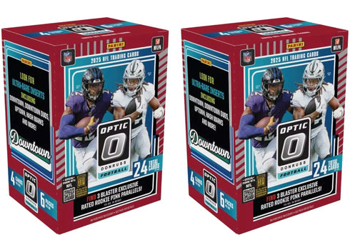 2025 Panini Optic Donruss Football NFL (Pink Parallells) Blaster Box 2x Lot