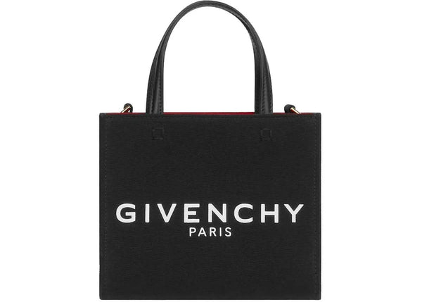 Givenchy Mini G-Tote Shopping Bag in Canvas Black