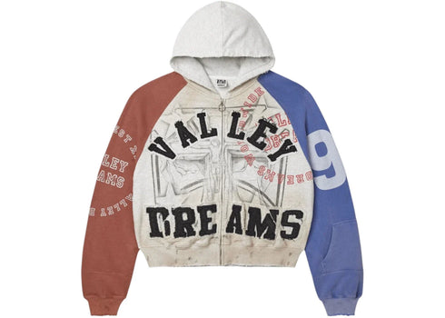 Vale Forever Patriot Chop and Screw Zip Up Hoodie Grey