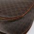 Vintage Saddle Flap Shoulder Bag Macadam Coated Canvas Small