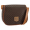 Vintage Saddle Flap Shoulder Bag Macadam Coated Canvas Small