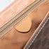 Vintage Saddle Flap Shoulder Bag Macadam Coated Canvas Small