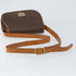 Vintage Saddle Flap Shoulder Bag Macadam Coated Canvas Small
