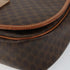 Vintage Saddle Flap Shoulder Bag Macadam Coated Canvas Small