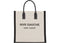 Saint Laurent Rive Gauche North/South Tote White Linen/Black