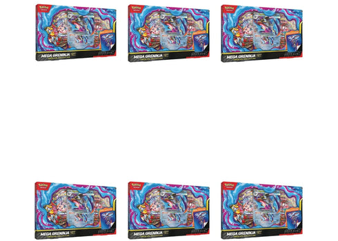 2026 Pokémon Mega Evolution Mega Greninja Ex Premium Collection 6x Lot