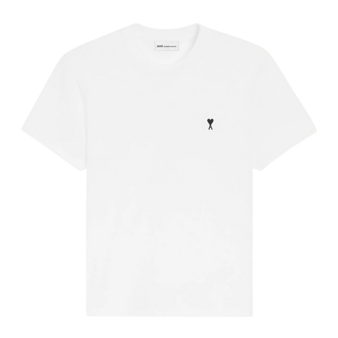 T-shirt Blanc Ami De Coeur Noir en Coton
