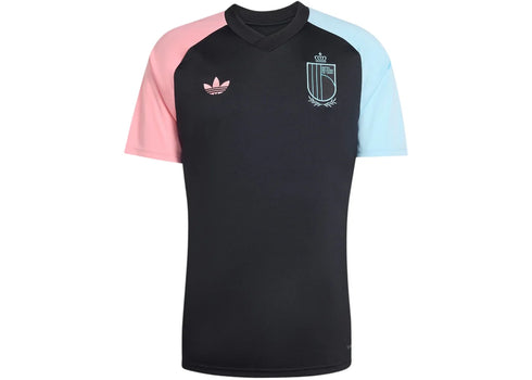 adidas Belgium 26 Away Pre-Match Jersey Black/Super Pop/Frozen Blue