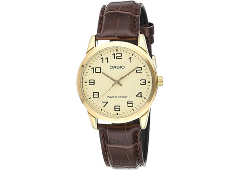 Casio Men’s Gold Analog Watch with Gold Dial MTP-V001GL-9B