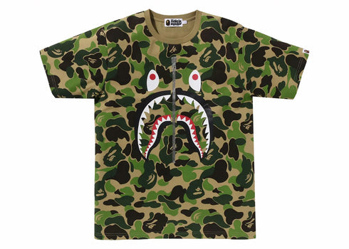 BAPE ABC Camo Shark Tee Green