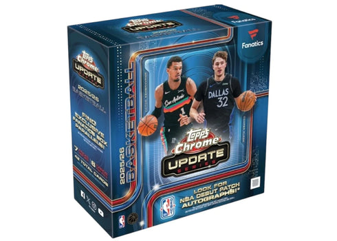 2025-26 Topps Chrome Updates Basketball Mega Box (Fanatics Exclusive)
