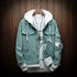 Blouson Hooded Denim Jacket
