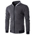 Zip Stand Collar Casual Jacket