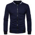Zip Stand Collar Casual Jacket
