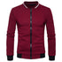 Zip Stand Collar Casual Jacket