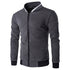 Zip Stand Collar Casual Jacket