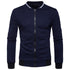 Zip Stand Collar Casual Jacket