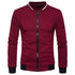 Zip Stand Collar Casual Jacket