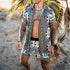 Vintage Printed Shirt + Shorts Set