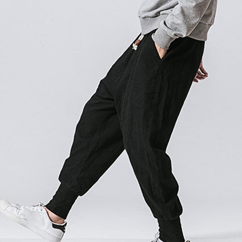 Drop-crotch Baggy Jogging Pants