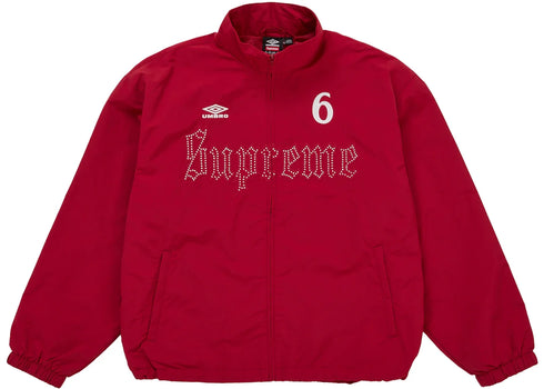 Supreme Umbro Rhinestone Track Jacket Red