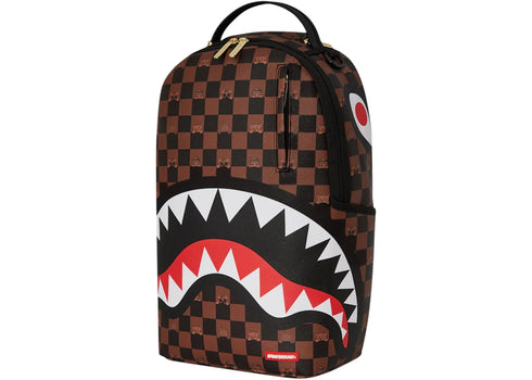 Sprayground Peeking Character Check Backpack Backpack Black Brown