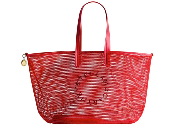 H&M x Stella McCartney Women's Large Mesh Tote Bag Red