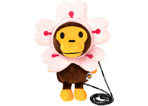 BAPE Baby Milo Mini CrossBody Flower Mobile Bag Brown
