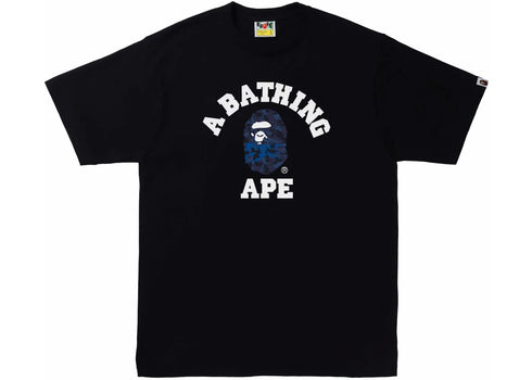 BAPE Sand Camo College Tee Black/Navy