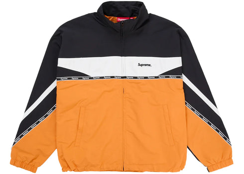 Supreme Logo Taping Track Jacket Orange